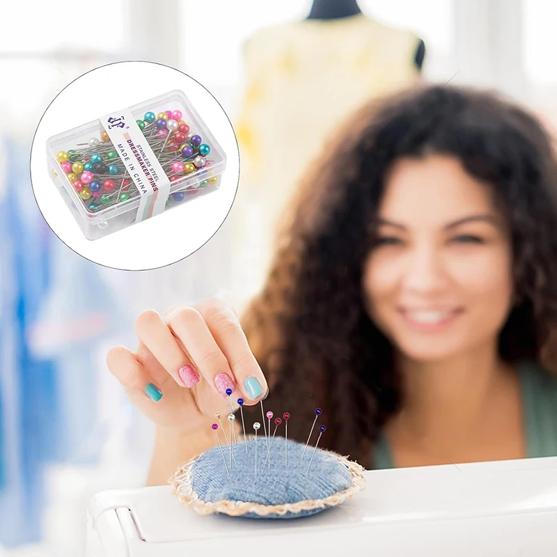 Pearl illac-Épingles de positionnement multicolores, accessoires de couture faits à la main, outils de courtepointe pour vêtements, bricolage, TMZ