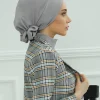 chapeau islamique pour femmes, hijabs pour femmes, écharpe de sauna à fleurs de carillon, bonnet sous casquette, turban musulman pour dames, tête ronde, bandana skullcap