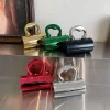 sac à main à bandoulière pour femmes, pocommuniste de fête, mini sac à main de soirée à intervalles de mode, initié, pochette de boîte en or, 2025