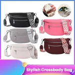 Sac à bandoulière élégant pour femmes, avec large sangle, sac à bandoulière Simple, multi-poches, sac de ceinture rétro, sac de voyage en plein air