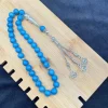 chapelet musulman en pierres naturelles, 33 perles de 10mm, cadeaux du ramadan eid, bracelet en dinde, perles de prière islamiques arabes, bijoux faits à la main