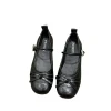 femmes élégantes chaussures 2025 mary janes femmes appartements robe quotidienne dames nœud papillon peu profond boucle sangle fond souple extérieur pompes plates