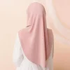ramadan printemps été respirant sans repassage hijabs long instantané hijab femme prêt à porter avec des masques faciaux prêt à porter hijabs