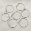 nouvelle arrivee! lot de 200 pièces de boucles d'oreilles, 25/30/35/40/45mm, clips d'oreille pour pièces de fabrication de bijoux faits à la main