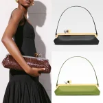 Longue pochette avec bandoulière amovible pour femmes, sac de mode de luxe de styliste à Clip, sac à main pour dames