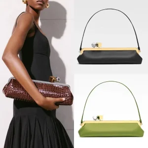 Longue pochette avec bandoulière amovible pour femmes, sac de mode de luxe de styliste à Clip, sac à main pour dames