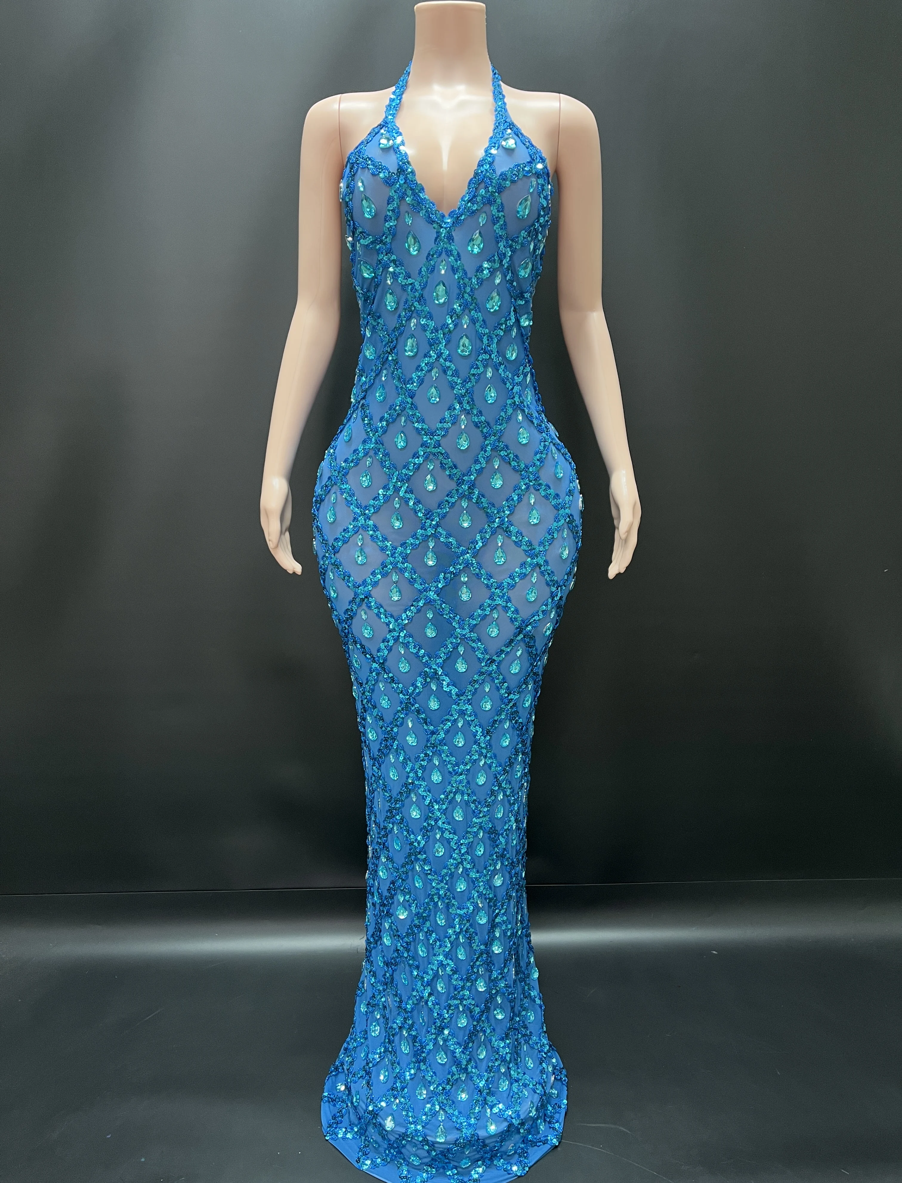 Robe de Soirée Longue en Clip de Luxe pour Femme, Tenue de ixd'Anniversaire, Boîte de Nuit, à la Mode, KLE