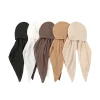 casquettes hijab pour femmes musulmanes, foulard féminin, mouchoir, long, coton, lin, doux, élastique, design innovant, document solide