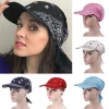 mode musulman hijab turban chapeau pour femmes casquette de baseball chapeaux de soleil foulard écharpe bord casquettes imprimé fleuri femme foulards bandanas