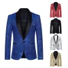 veste pour hommes effet brillant, prix spécial, costume perlé, style décontracté, longueur régulière, ajustement confortable, marque chinoise, automne hiver