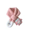 sanrio écharpe pour filles mignon dessin animé broderie écharpe pour enfants épaissie pour la chaleur gants en peluche hello kitty bébé écharpes