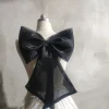 ruban en organza avec nœud de mariée, accessoires pour robe de mariée et robe de soirée pour dames