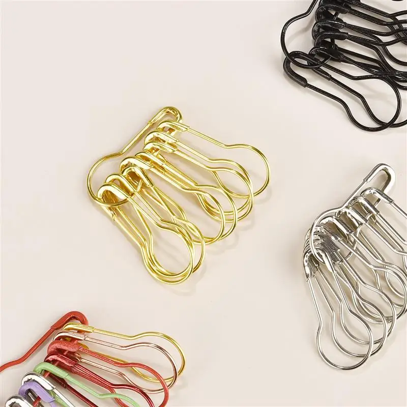 Épingles de sûreté colorées en métal pour vêtements, clip de fixation, épingles grossières pour la couture, l'artisanat de courtepointe, marqueur de point ogo, 100 pièces