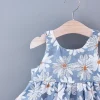 robe d'été pour filles de 0 à 3 ans, imprimé floral, petite robe de princesse douce pour tous les jours, avec nœud, nouvelle collection