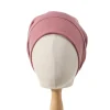 femmes doux satin doublure musulman turban chapeau casquette de sommeil cancer chimio chapeau bonnet bandeau perte de cheveux bonnet arabe inde casquettes