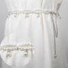 chaîne de taille en perles pour femmes, ceinture brillante pour vêtements, ceintures décoratives, ceinture amincissante pour femmes, u0u7