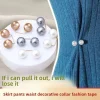  broche à double perle pour femmes, 8 pièces, écharpe, vêtements, robe, épingles antidérapantes, mode multifonction, clips, décoration de pantalons