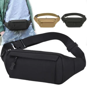 Sac de taille pour hommes, sac pour téléphone portable, sport multifonctionnel, camouflage extérieur, sac à bandoulière à une épaule, poitrine A-DH