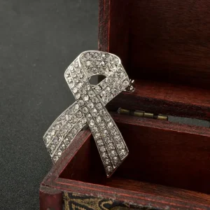 Broche en ruban de strass noirs pour femmes et hommes, épingle à revers élégante à la mode, accessoires de décoration, bijoux de fête, cadeau