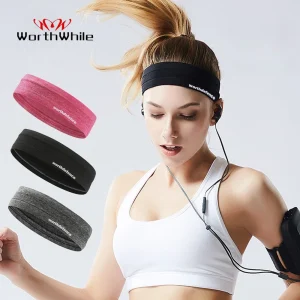 WorthWhile Bandeau Sport Gym Athlétique Bandeau Anti-Slip pour Femmes Hommes Respirant Basketball Fitness Yoga Volley-ball Bande de Cheveux