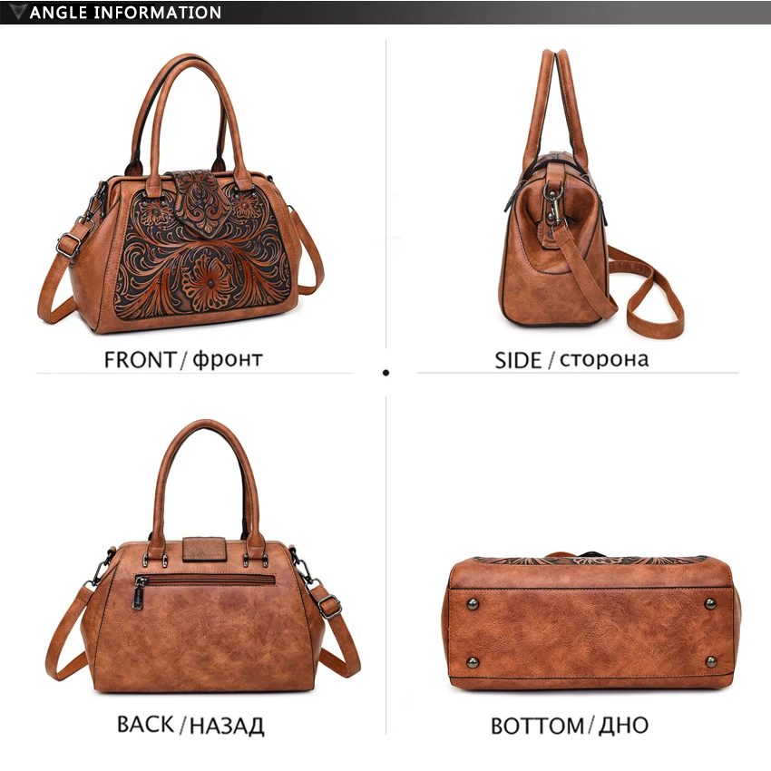 Sac à main rétro de haute qualité pour femmes, sac à bandoulière luxueux de styliste, soulagement 3D, poche de bureau, marque Bolsos Lujo, nouveau paquet cadeau