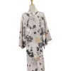 kimono japonais traditionnel imprimé floral, robe kimono élégante de style japonais pour fille sakura, nouvelle collection asiatique