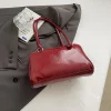 sac rouge vin pour femmes, nouveau design de niche tendance 2025, sac à aisselles à une épaule, fourre tout à main pour le travail et les déplacements, fourre tout paquete