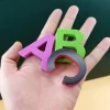 lettres magnétiques chiffres alphabet abc 123 aimants pour réfrigérateur en plastique éducatif préscolaire jouet d'apprentissage ensemble majuscules minuscules mathématiques