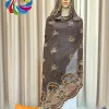 Écharpe africaine en mousseline de soie pour femmes musulmanes, broderie de diamants, inde, turquie abaya, écharpe de sauna de prière, grand châle, hijab, cicatrice de dubaï