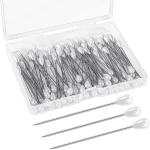 Épingles à coudre à tête de perle, épingles droites de corsage, épingles de couture pour bijoux à bricoler soi-même, couture exécutive, décorations de fleurs de mariage, 100 pièces