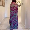 ramadan mode musulmane nouvelles vacances plage cape cardigan impression numérique 3d décontracté moyen orient dubaï robe vêtements pour femmes