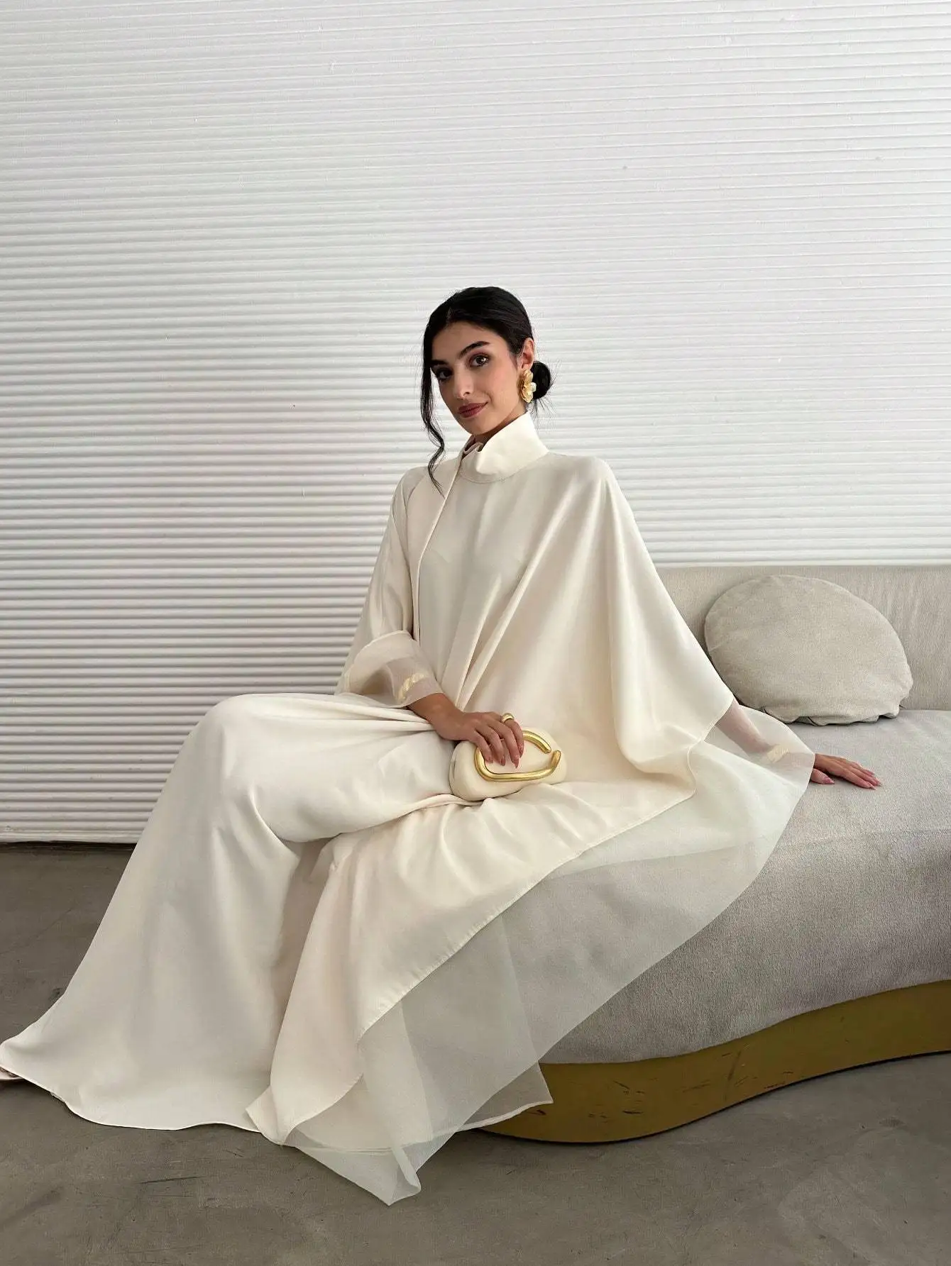 abaya moyen orient femmes élégantes abayas manches longues robe de concours ample caftans de soirée jilbabsislamic vêtements traditionnels