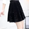 jupe à paillettes taille haute rétro pour femmes, robe élégante pour dames, vêtements chics pour dames, vêtements esthétiques pour jeunes, printemps et automne