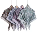 Écharpe en coton de qualité supérieure pour femme, hijab imprimé carré, turban musulman, design floral, doux, Tyys Bawal, tudung malaisien