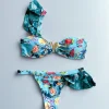 deux pièces femmes floral 2025 push up à bretelles volants bandeau bikini ensemble maillot de bain maillots de bain maillot de bain maillots de bain biquini