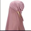 musulman instantané hijab femmes bonnet avec mousseline de soie châle tête écharpe casquette bandeau intérieur stretch hijab couverture bandeau turbante