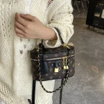 Sac à main en cuir pour femmes, Style épaule populaire classique élégant de marque de luxe célèbre styliste avec plusieurs poches