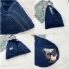 femmes grande capacité sac fourre tout simple solide femme shopper sac à bandoulière décontracté denim toile sacs de messager pour sacs à main de mode