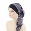 femmes musulmanes hijab cancer chimio casquettes fleur impression turban casquette perte de cheveux foulard élastique musulman hijab écharpe chapeaux