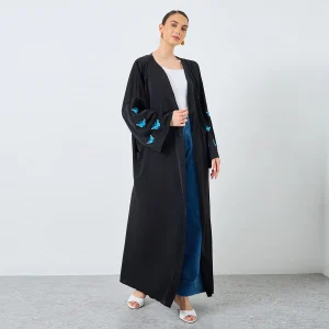Moyen-orient élégant Abaya femmes musulmanes à manches longues broderie ample Abayas islamique Maxi robes caftans arabes Jilbabs Moyen-orient élégant Abaya femmes musulmanes à manches longues broderie ample Abayas islamique Maxi robes caftans arabes Jilbabs