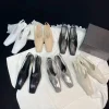 Sandales Transparentes à Talons Hauts pour Femme, Chaussures Épaisses à Bout Carré, Noires, à la Mode, 2024
