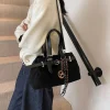 sac de luxe femme sacs luxe femme haute qualité sac à bandoulière en daim souple pour femme, sacs à poignée supérieure, sacs à main de créateur, grande capacité, conception de ceinture, lancé, hiver, nouveau, 2024