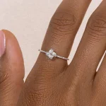 Bagues délicates pour femmes, tendance, jolie bague en cristal Zircon coréen, promesse, accessoires de doigt, bijoux cadeau pour filles, R723