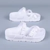 sandales plates chaussures de créateur sandales d'été pour femmes chaussures pour femmes élégantes pantoufles diapositives semelle épaisse ampoules réglables eva plage