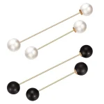 D & D-Broches de perles pour femme, 2 pièces, clips de châle, pull cardigan