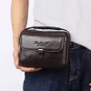sac de taille pour hommes, fourre tout avec ceinture, sac à main d'affaires multifonction en cuir véritable, petits sacs à bandoulière de 7 pouces