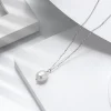oem & odm – ensemble de bijoux à la mode, or, argent 925, grande perle d'eau douce baroque, plaqué 100% naturel, cadeau de fête de mariage pour femmes, tendance