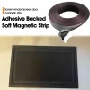 bandes magnétiques robustes, ruban magnétique flexible adhésif fort pour réfrigérateur, tableau blanc, projets d'artisanat de bricolage, stockage d'affiches photos
