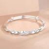breloques 925 en argent sterling bracelets pour femme de luxe original réglable torsadé tissé bracelet bracelet fête de mariage bijoux