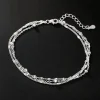 bracelets de perles en argent sterling 925 pour femmes, luxe, style coréen, chaîne multicouche réglable, bijoux fins de fête, cadeaux